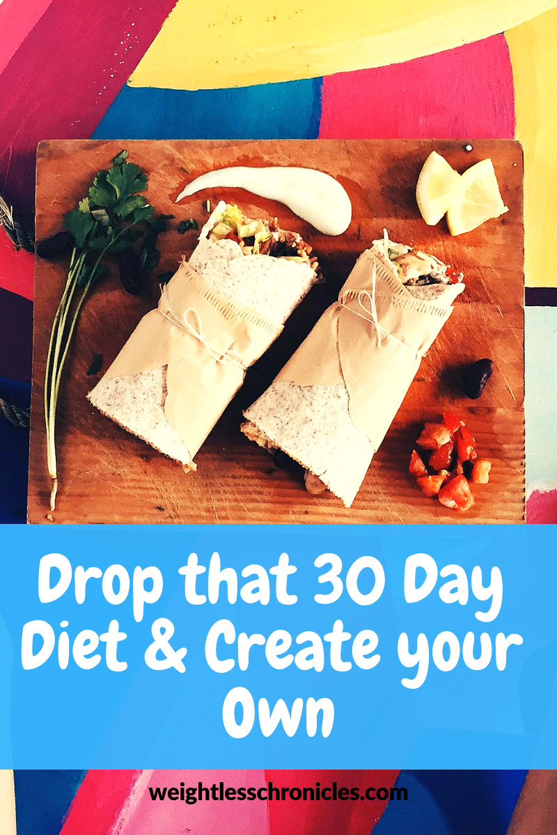 drop that 30 day diet and create your own healthy eating plan
